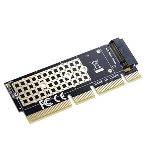 컴스 PCI Expess 변환 컨버터 M.2 NVME SSD KEY M B+M to PCI-E 16x 변환 카드 SW571, 1개