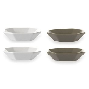 프렐류드 심플레 찬기 소 2종 x 2p 세트, 마시멜로, 코코아, 1세트