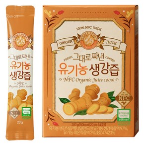 홀베리 그대로짜낸 유기농 생강즙 14p, 280g, 1개