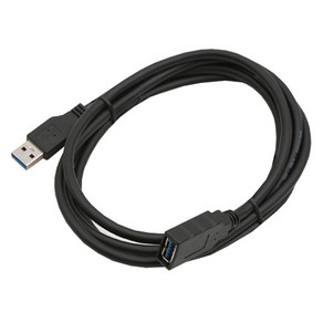 컴스 USB 3.0 AA 젠더 USB A M F 연장 케이블 Black C3494, 1개, 1.8m