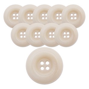 동대문단추왕 너트 단추 23mm RN-22, 내추럴, 10개