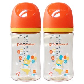 더블하트 모유실감 3세대 PPSU 노꼭지 젖병 트윈팩, 서커스베어, 240ml, 1개