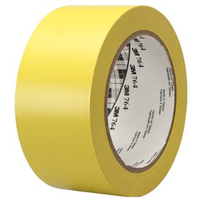3M 바닥 라인 764 테이프 노랑 50.8mm x 32.9m, 1개
