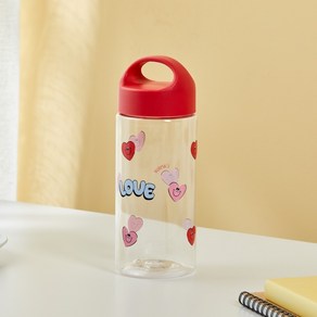 모던하우스 러브투게더 한손에 쏙 물병, 레드, 1개, 500ml