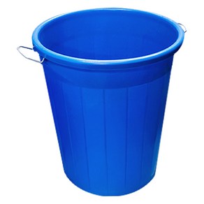 월드크린 만능용기 대형 청통 휴지통 55L, 블루