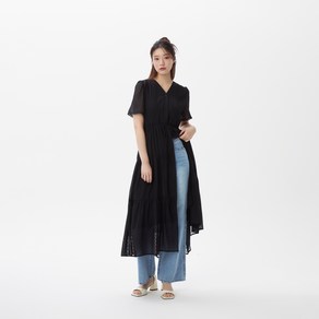 플라스틱아일랜드 핀턱포인트 티어드 원피스 PR2WO061