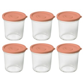 글라스락 햇반용기 큰용량 690ml, 무드브릭, 6개