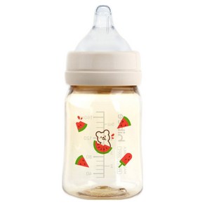 하이비 PPSU 에잇벤트 젖병 170ml + 젖꼭지 S 세트, 수박볼빵곰 샌드, 1세트