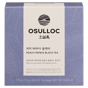 오설록 피치 파파야 블랙티, 2.5g, 3개입, 1개