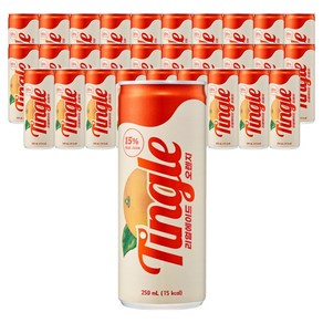 Tingle 리얼에이드 오렌지 프리미엄 과즙 탄산음료, 30개, 250ml