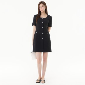 플라스틱아일랜드 트위드 미니 원피스 PR2WO064