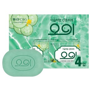 크리오 동산C&G 오이 비누 오이향, 90g, 4개입