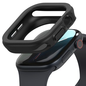링케 애플워치10 에어 스포츠 케이스 46mm, 블랙