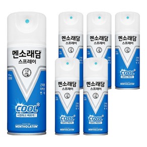 멘소래담 쿨 스프레이 175ml, 1개입, 6개