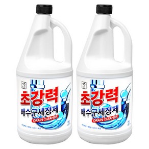 생활공식 초강력 배수구세정제, 2L, 2개