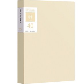 서류정리 A4 클리어파일 40p, 베이지, 1개