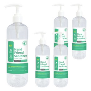 핸드프렌드 세니타이저 겔타입 손소독제, 500ml, 5개