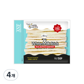 ANF 강아지 로하이드 화이트 건조간식, 밀크, 135g, 4개