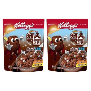 첵스초코 오곡으로 만든 스노우초코볼 시리얼, 420g, 2개