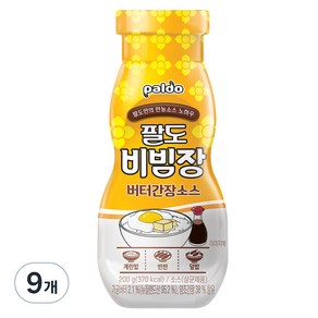 팔도 비빔장 버터간장소스, 200g, 9개