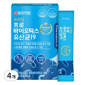 일양약품 프라임 프로바이오틱스 유산균19, 60g, 4개