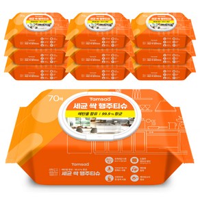 탐사 세균 싹 행주티슈 99.9% 항균, 10세트, 70매, 60g