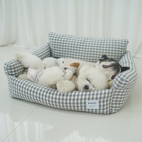 레드퍼피 반려동물 스테이 침대 방석, 그레이, 1개