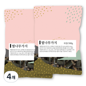 허브나래 벌나무가지, 300g, 4개