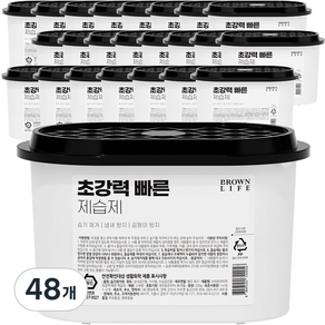 브라운라이프 초강력 빠른 제습제 본품, 250g, 48개