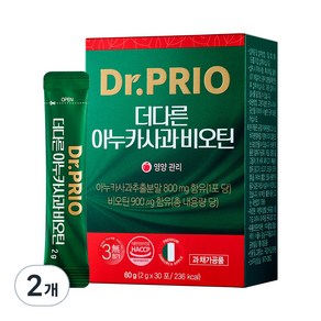 닥터프리오 더다른 아누카사과 비오틴 30p, 60g, 2개