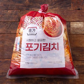 종가 포기김치, 4kg, 1개