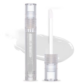 나틴다 샤이닝 코팅 립그로스, 01 화이트 스노우, 4.5ml, 1개