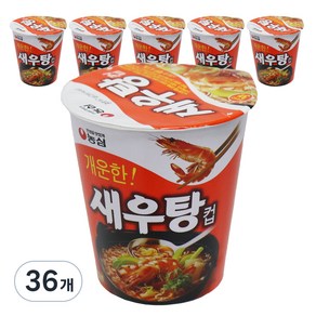 농심 새우탕컵 67g, 36개