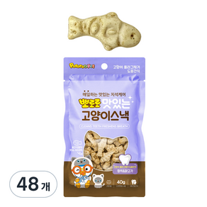 에이비에스엘 고양이 뽀로로 맛있는 스낵, 혼합맛(참치/닭고기), 40g, 48개