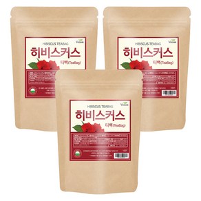 VOTEM 히비스커스 티백, 1.2g, 100개입, 3개