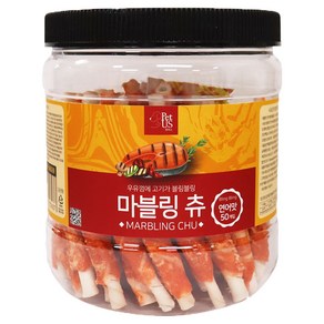 펫어스 강아지 마블링츄 스틱타입 50p, 연어, 500g, 1개