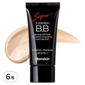 한스킨 수퍼 쓰리 솔루션 BB크림 SPF35 PA++, 30ml, 6개