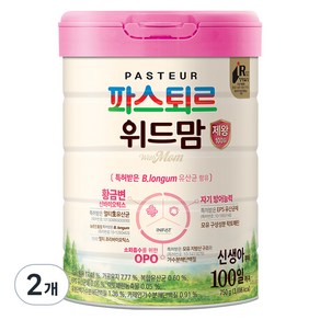 파스퇴르 위드맘 제왕 100일 분유, 750g, 2개