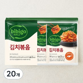 비비고 김치볶음, 80g, 20개