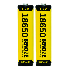 BENONE 18650 보호회로 리튬이온 배터리 충전식 건전지 3000mAh, 2개, 1개입