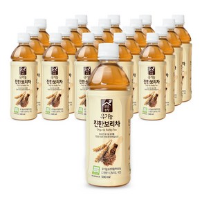 맑은농장 유기농 진한 보리차음료, 500ml, 20개