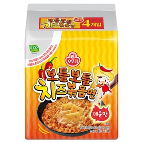 오뚜기 보들보들 치즈볶음면 매운맛 130g, 4개