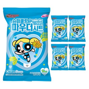 미스사사 슈퍼쿨링 파우더 시트 데오드란트, 87g, 5개