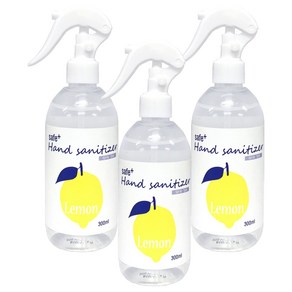 세이프플러스 핸드세니타이저 레몬 손소독제, 300ml, 3개