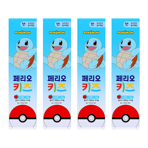 페리오 키즈 포켓몬스터 치약 사과향, 75g, 4개