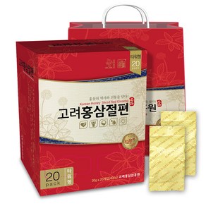 고려홍삼진흥원 고려홍삼절편 타워형 + 쇼핑백