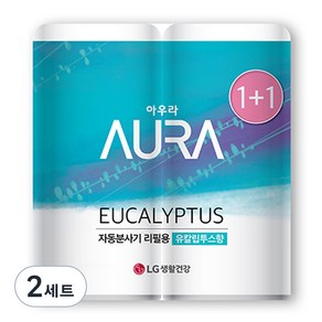 AURA 자동분사 실내용 방향제 리필, 280ml, 4개