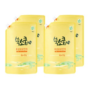 쑥소쿰 연잎 섬유유연제, 4개, 1.6L