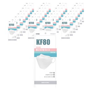 와이엠 황사 보건용 마스크 화이트 소형 KF80, 1개입, 50개