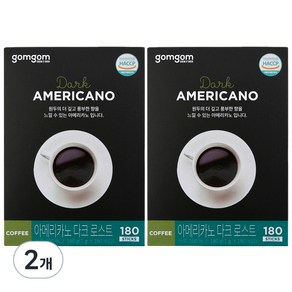곰곰 아메리카노 다크로스트, 1g, 180개입, 2개